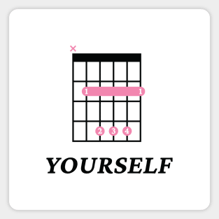 B Yourself B Guitar Chord Tab Light Theme Magnet